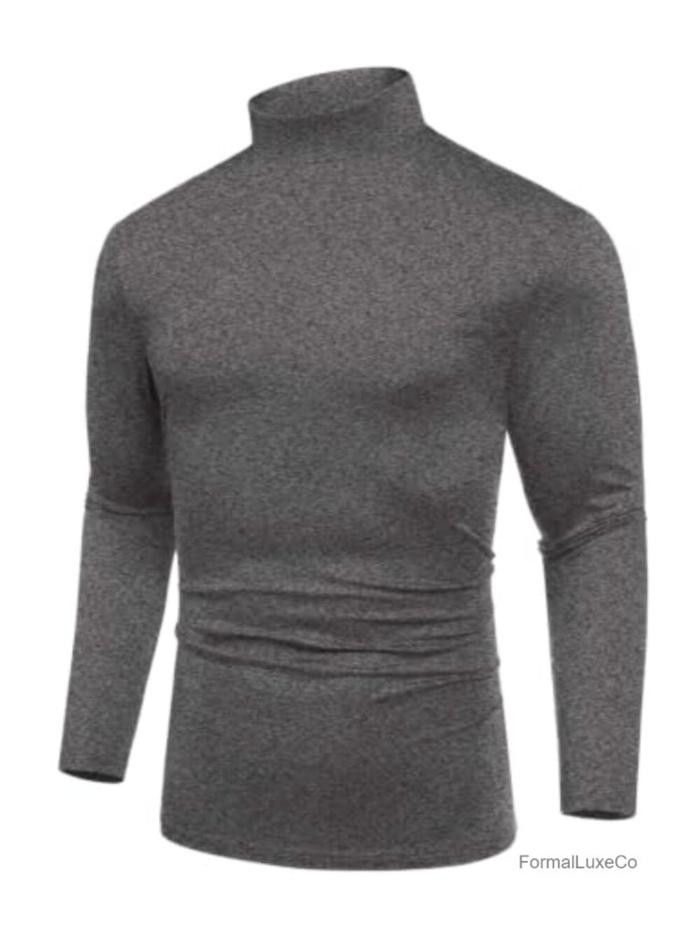 Men's Long Sleeve Half Turtleneck Mock Neck Slim Fit Thermal T-Shirt